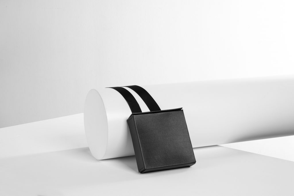 bag design black square by Lea Lüdtke