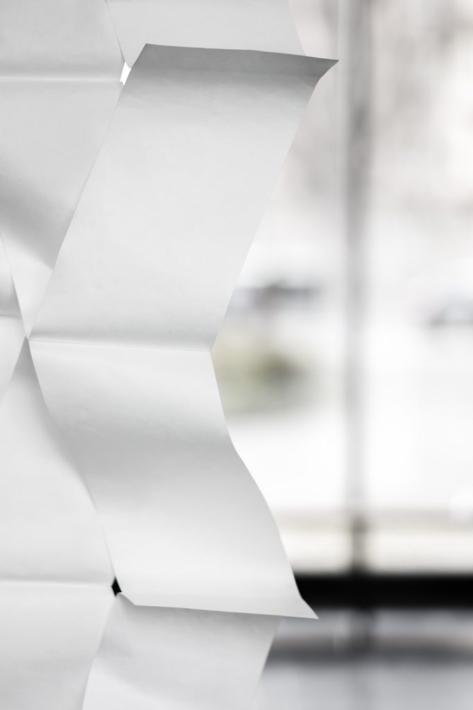 detail of Angled room divider by Lea Lüdtke