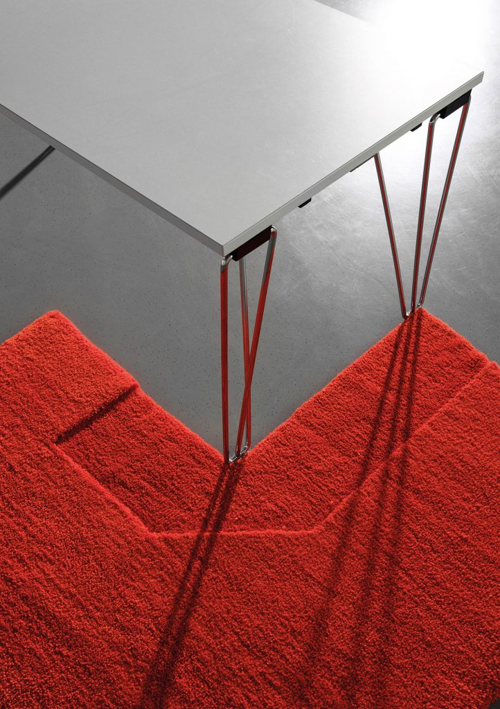 Detail of Relief carpet by Lea Lüdtke